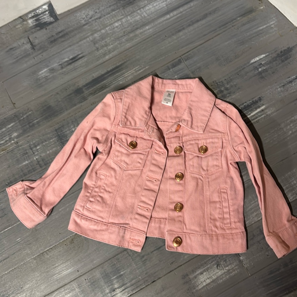Pink Jean jacket. Size 3t